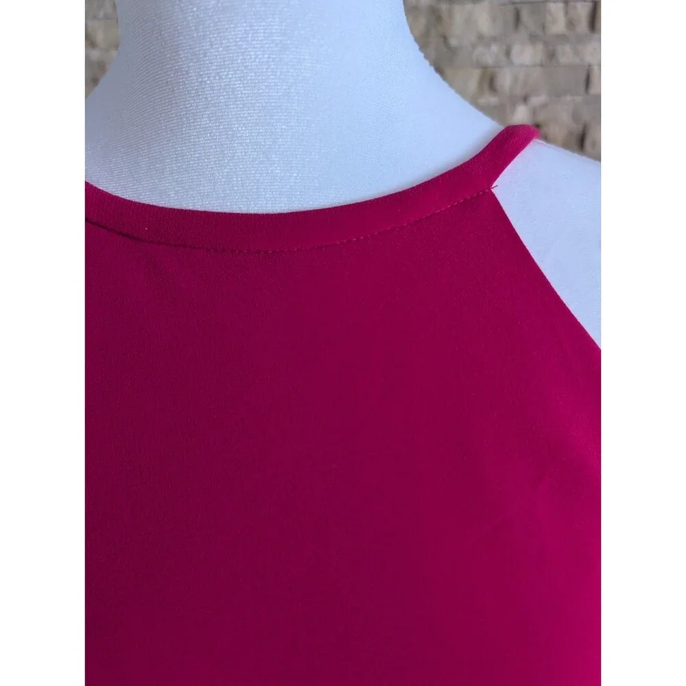 Calvin Klein High Neck Halter Sleek Pink Backless Formal Maxi Dress Gown Size 4 - Picture 2 of 13